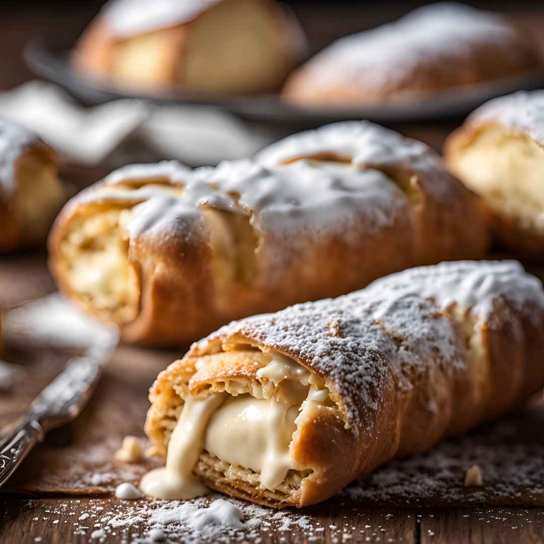 Italian Cream Stuffed Cannoncini