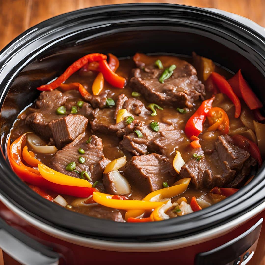 Crockpot Pepper Steak