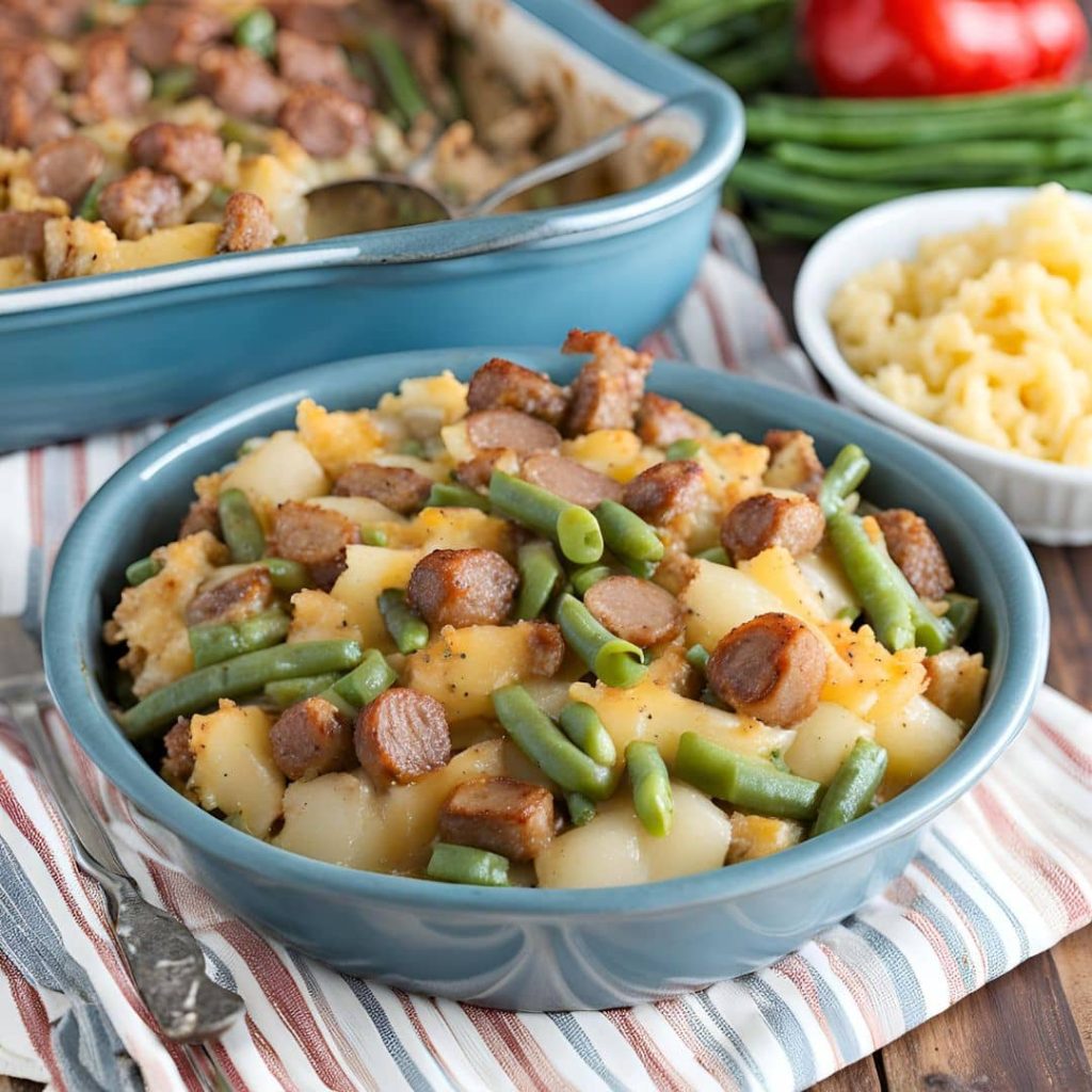 Sausage Green Bean Potato Casserole