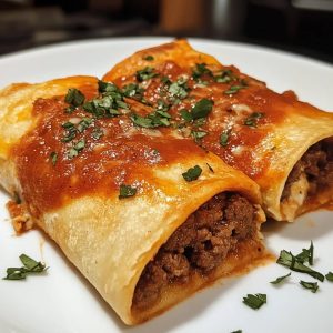 Beef and Cheese Chimichangas