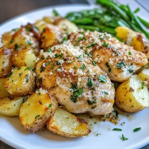 Garlic Parmesan Chicken and Potatoes