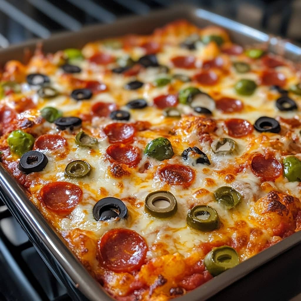 Low Carb Pizza Casserole