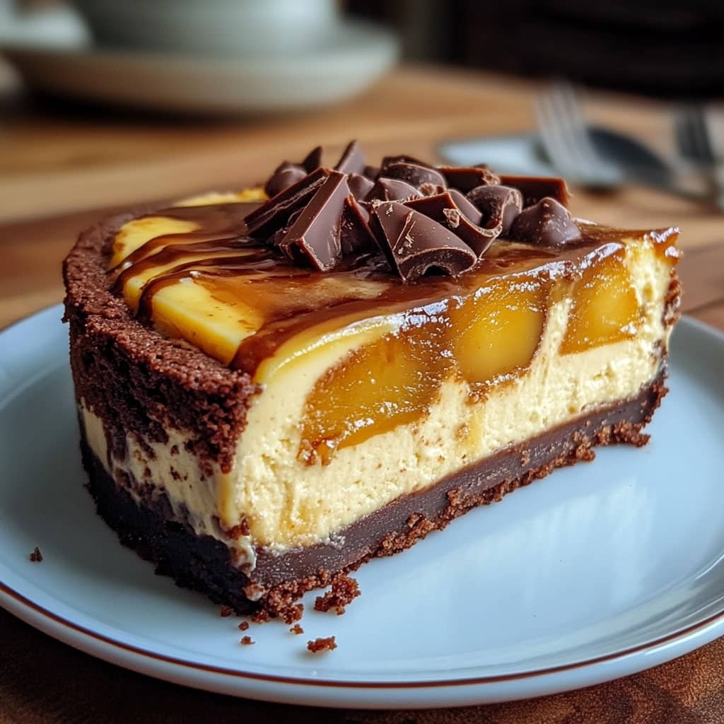 caramel brownie cheesecake