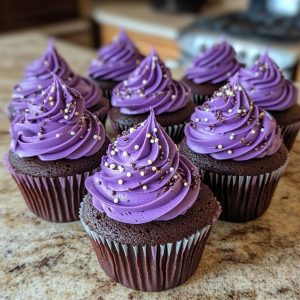 Purple Velvet Cupcakes