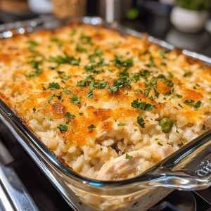 BEST EVER Chicken and Rice Casserole