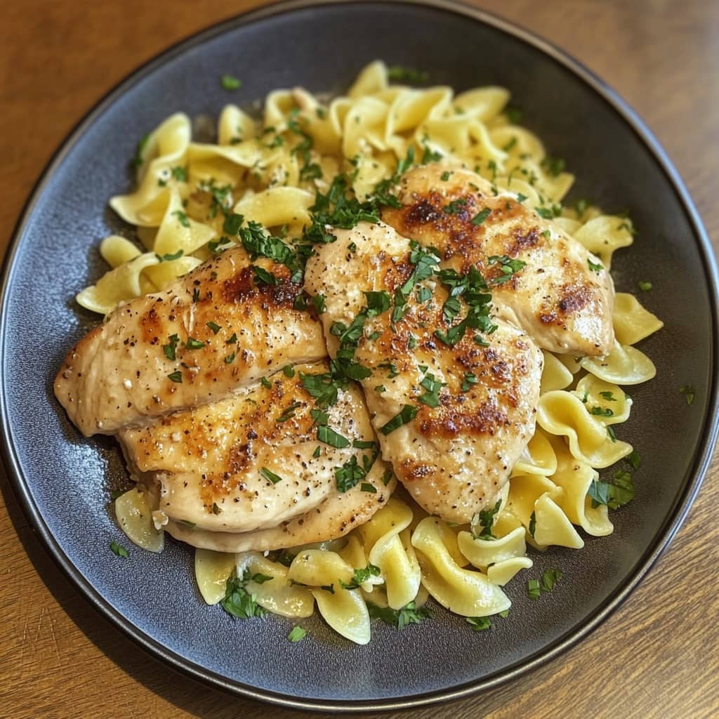 Chicken with Buttered Noodles