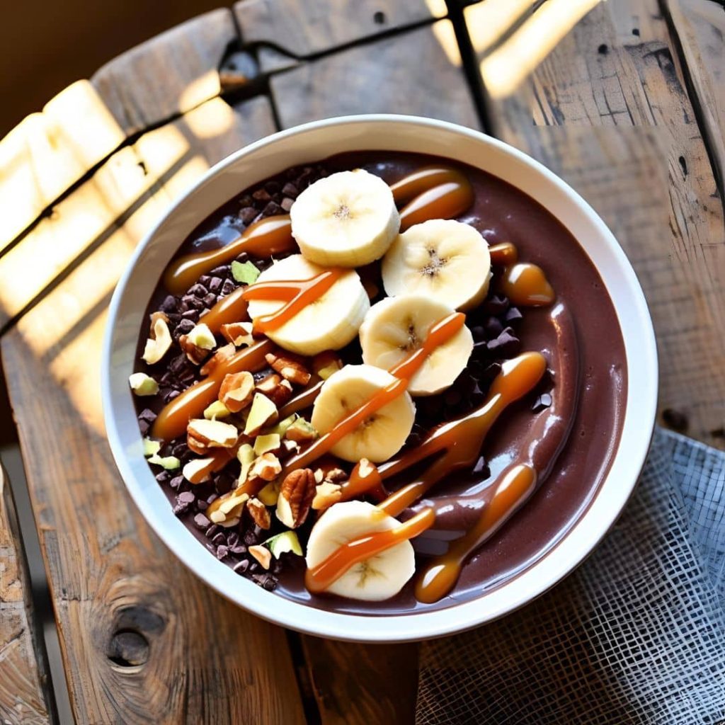 Chocolate Caramel Smoothie Bowl