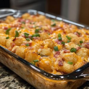 Cracked Out Chicken Tater Tot Casserole