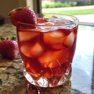 Strawberry Hibiscus Iced Tea