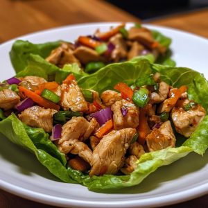 Thai Chicken Lettuce Wraps