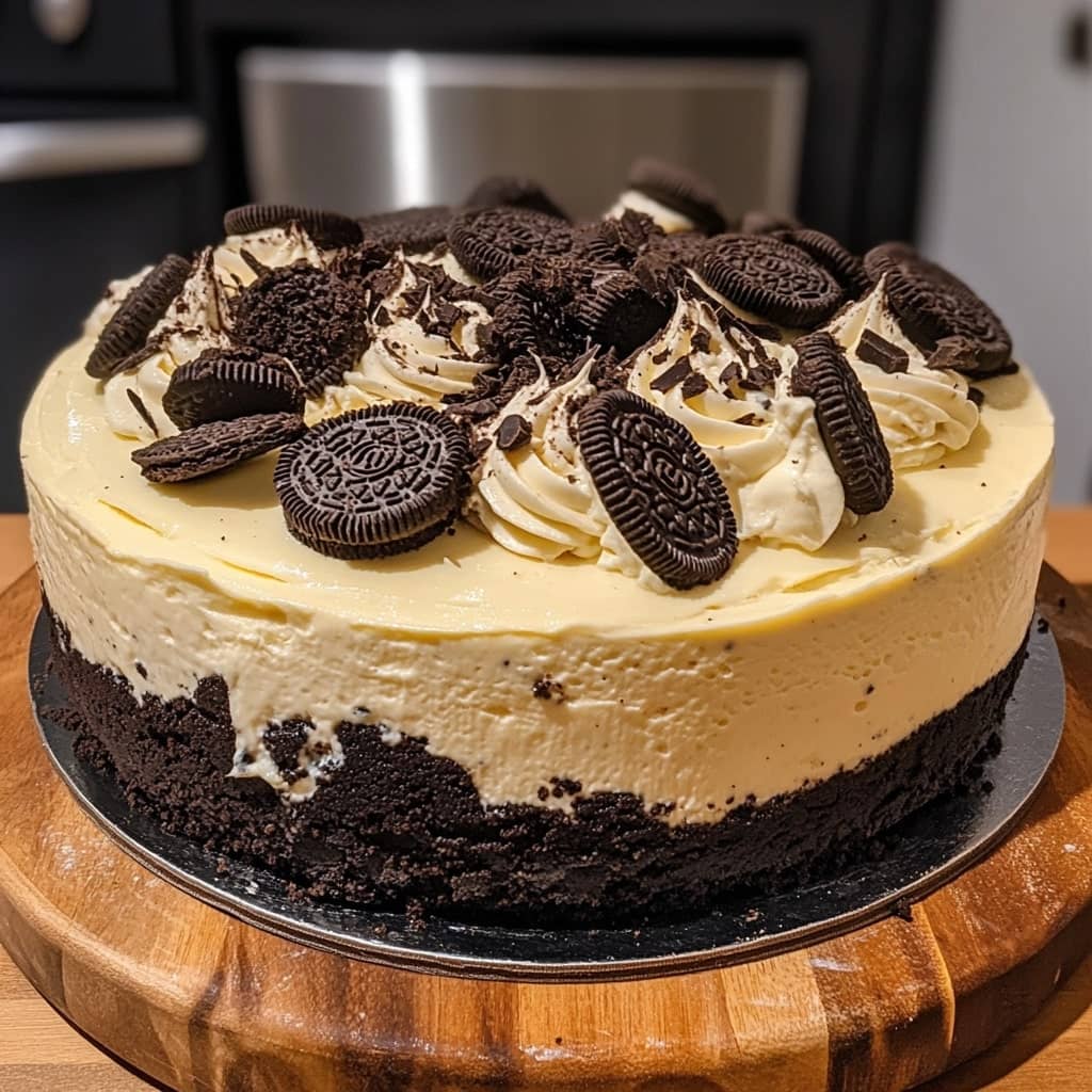 White chocolate & Oreo cheesecake