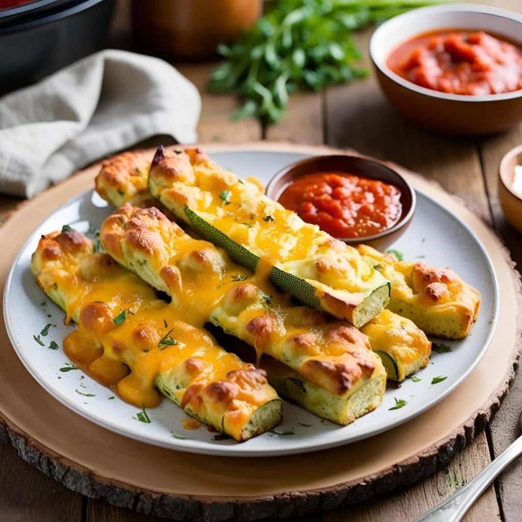 cheesy zucchini breadsticks