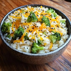 Broccoli Cheddar Rice