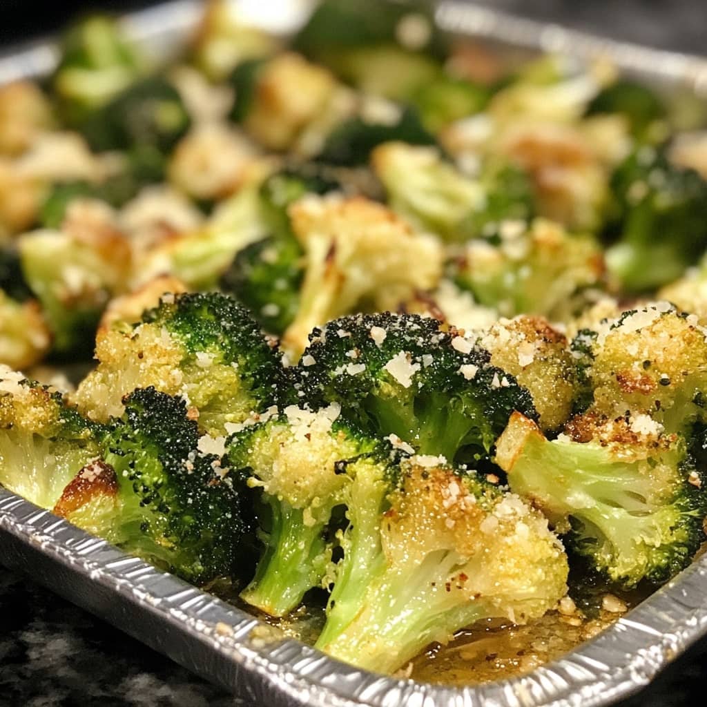 Garlic Parmesan Roasted Broccoli