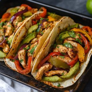 Sheet Pan Chicken Fajitas