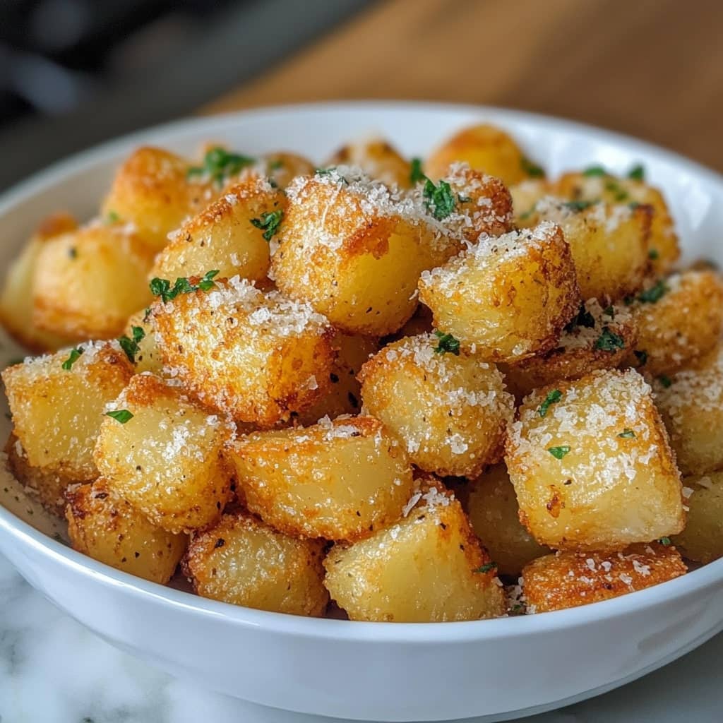 crispy crunchy parmesan potatoes