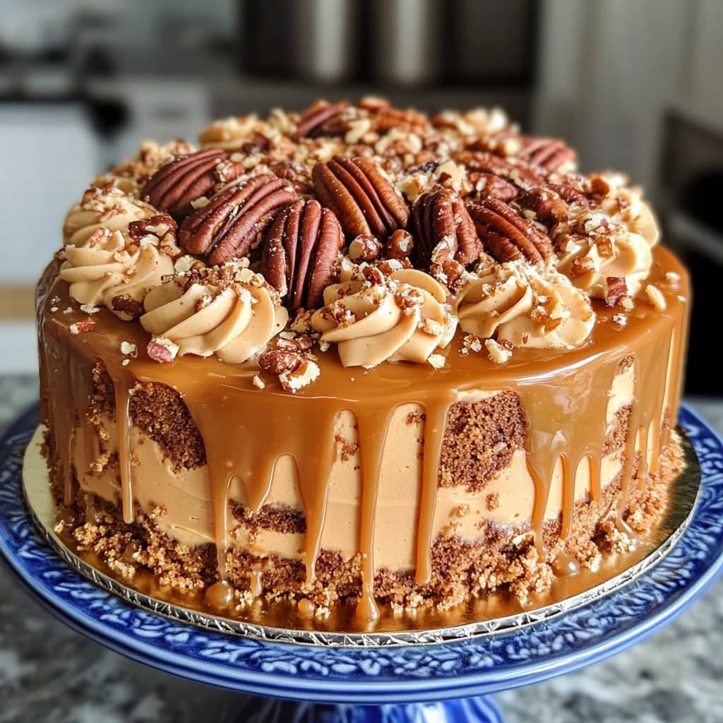 The Ultimate Caramel Pecan Cake
