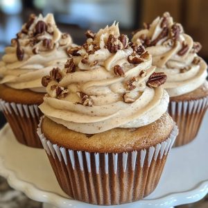 Brown Butter Pecan Cupcakes