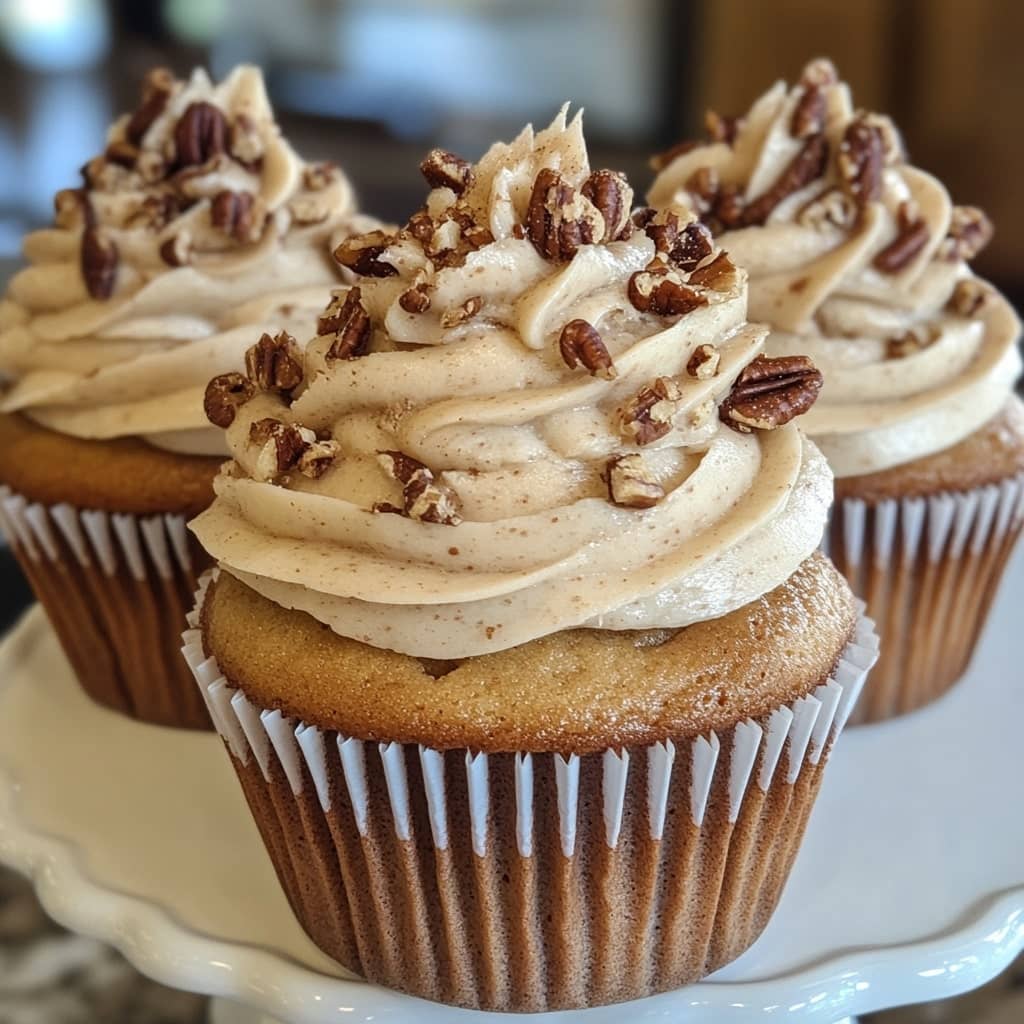 Brown Butter Pecan Cupcakes