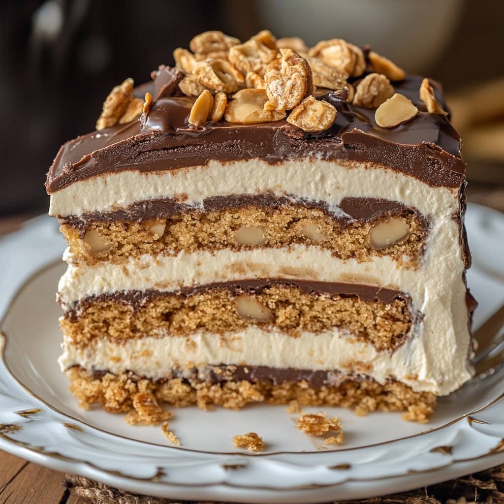 Peanut Butter Ice Box Cake