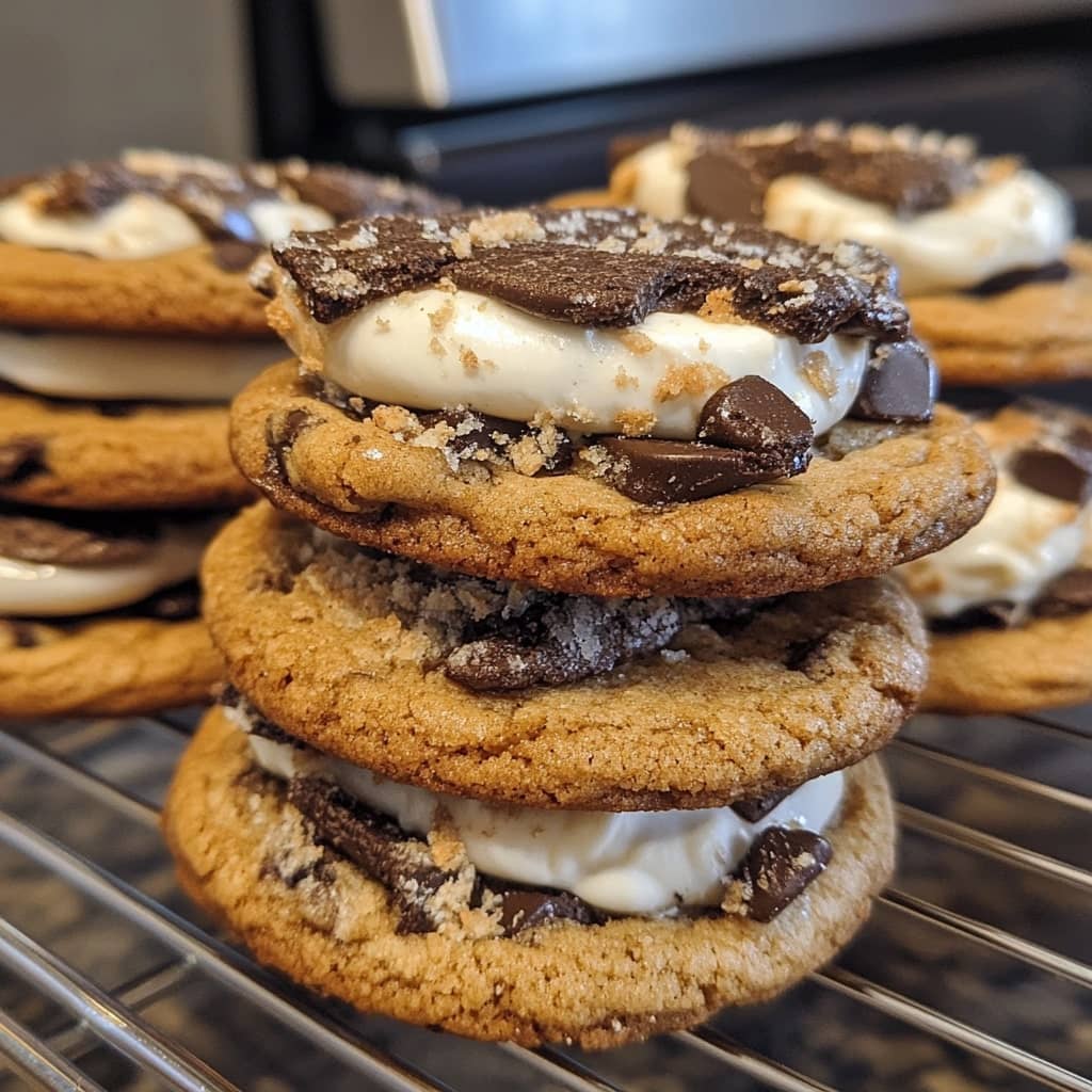 S'mores Cookies and Cream Cookies