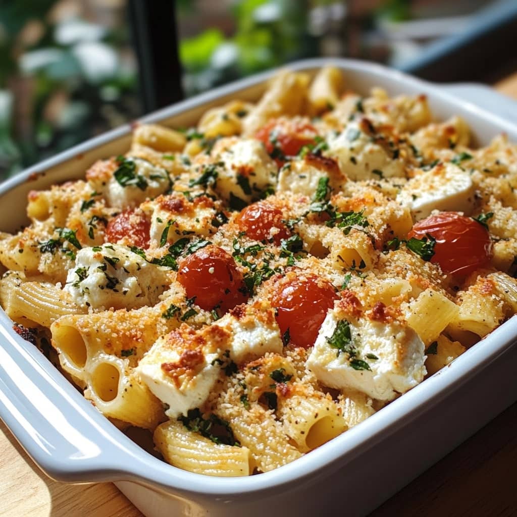 Baked Feta Pasta with Chicken
