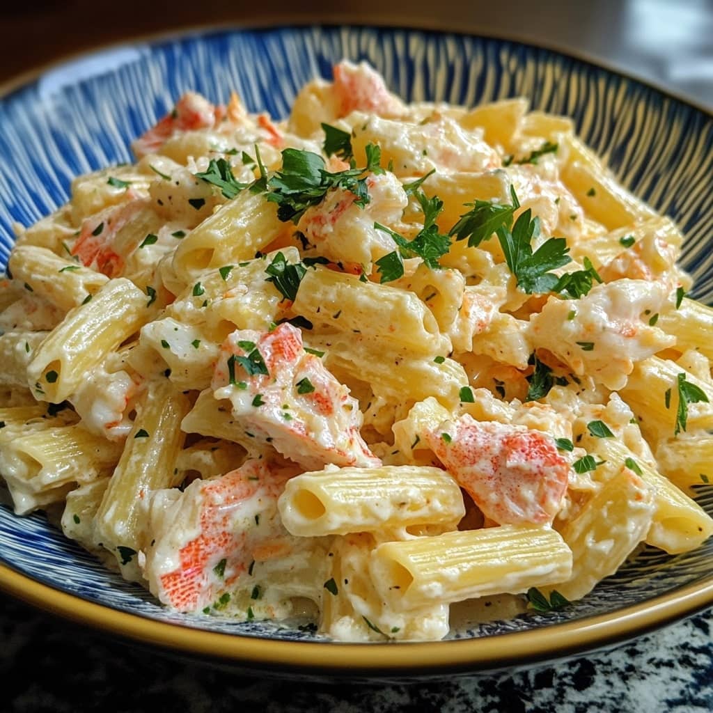 Chilled Crab Pasta Salad