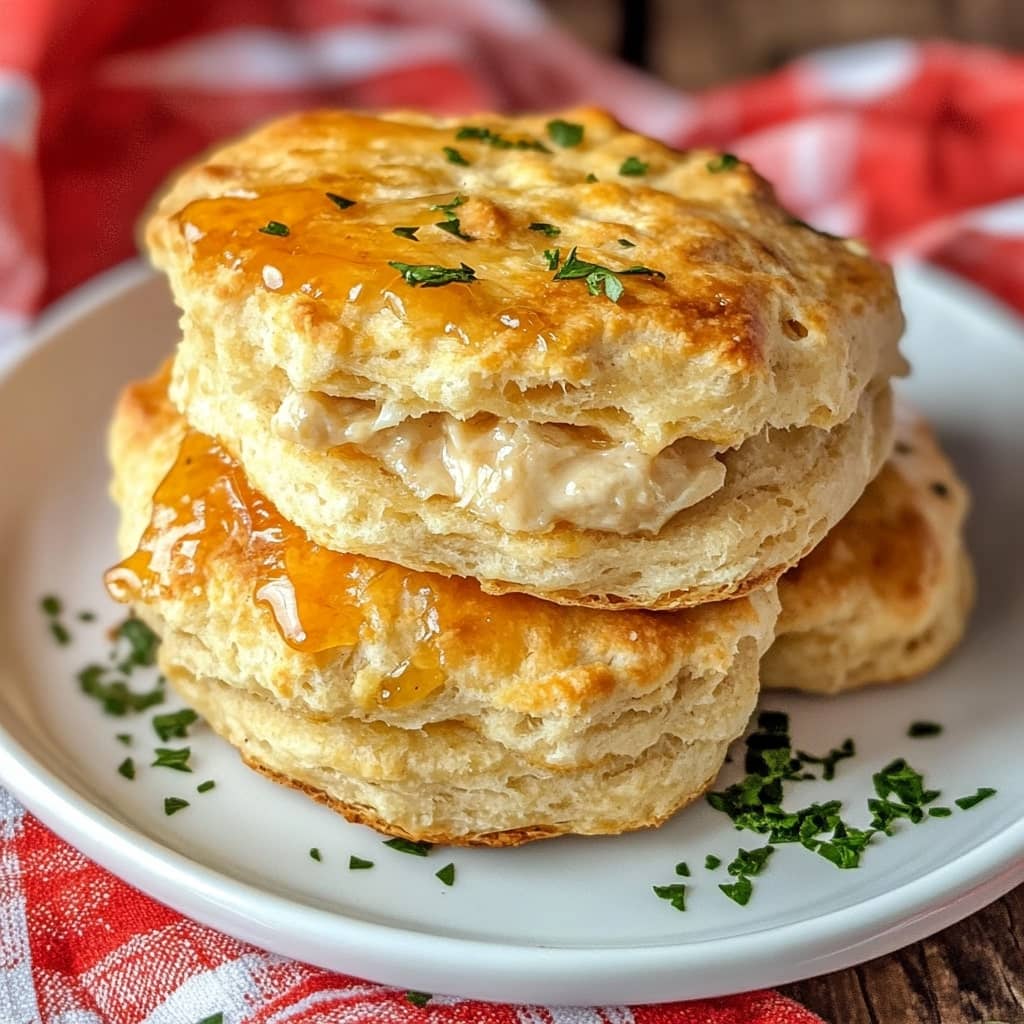 Easy Hot Honey Chicken Biscuits