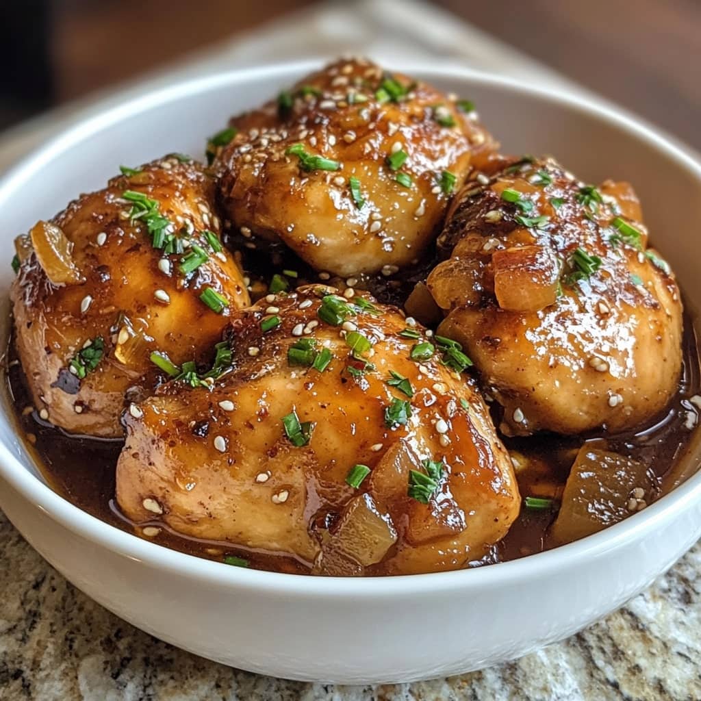 Honey Garlic Crockpot Chicken