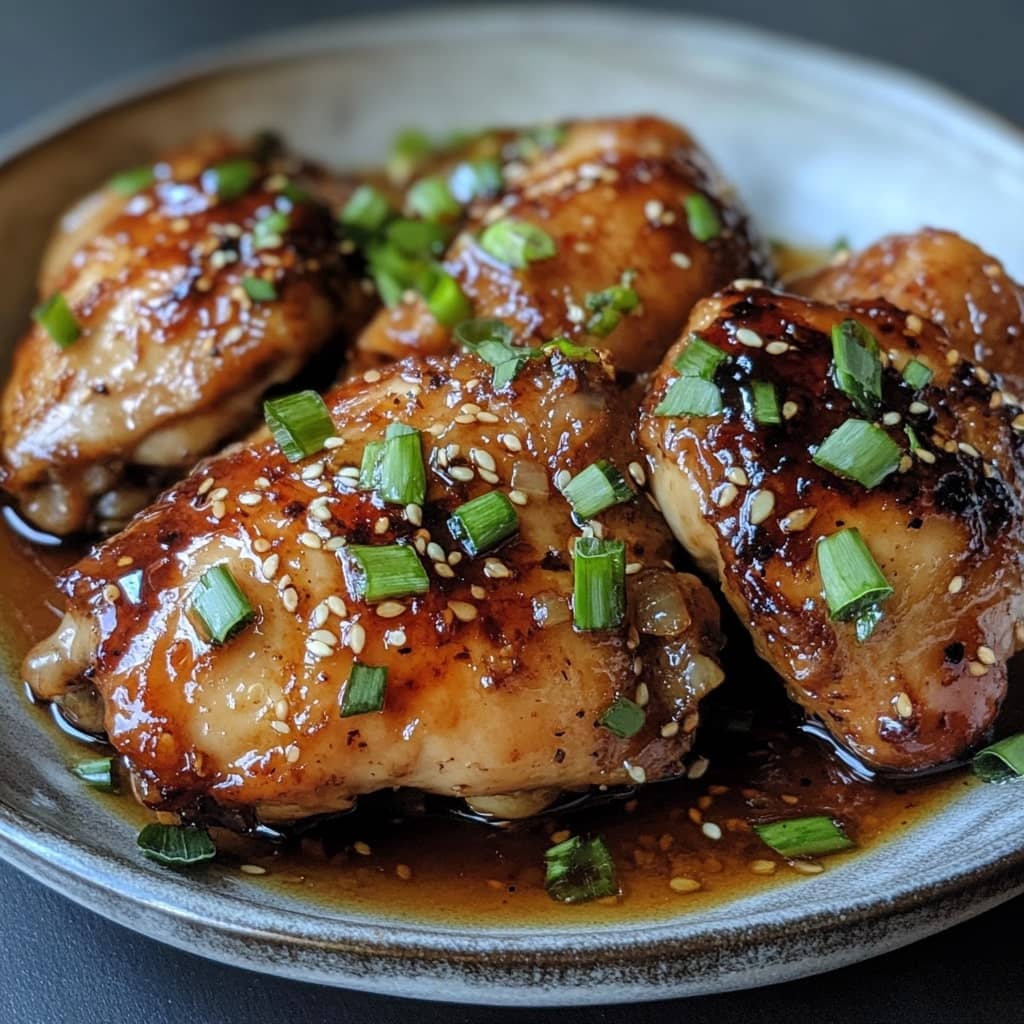 Honey Garlic Glazed Chicken
