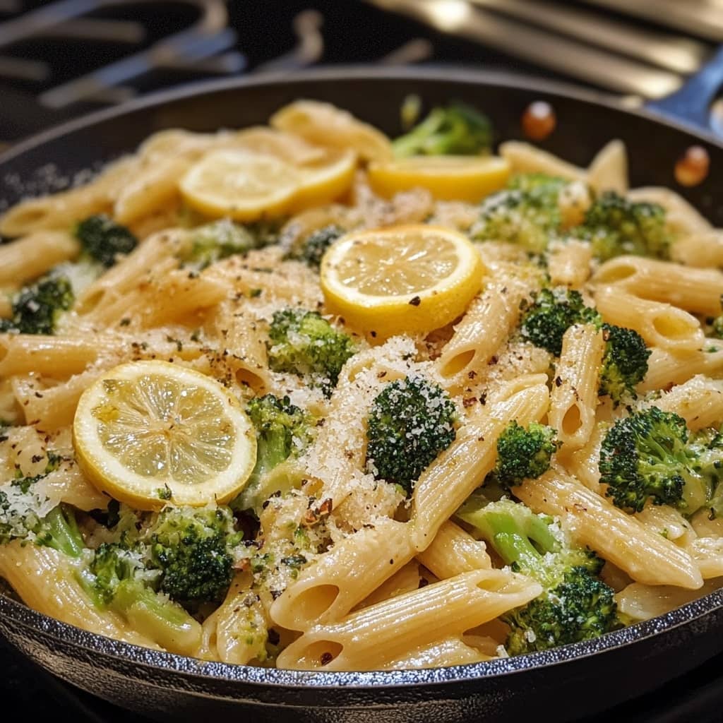 Lemon Broccoli Pasta Skillet