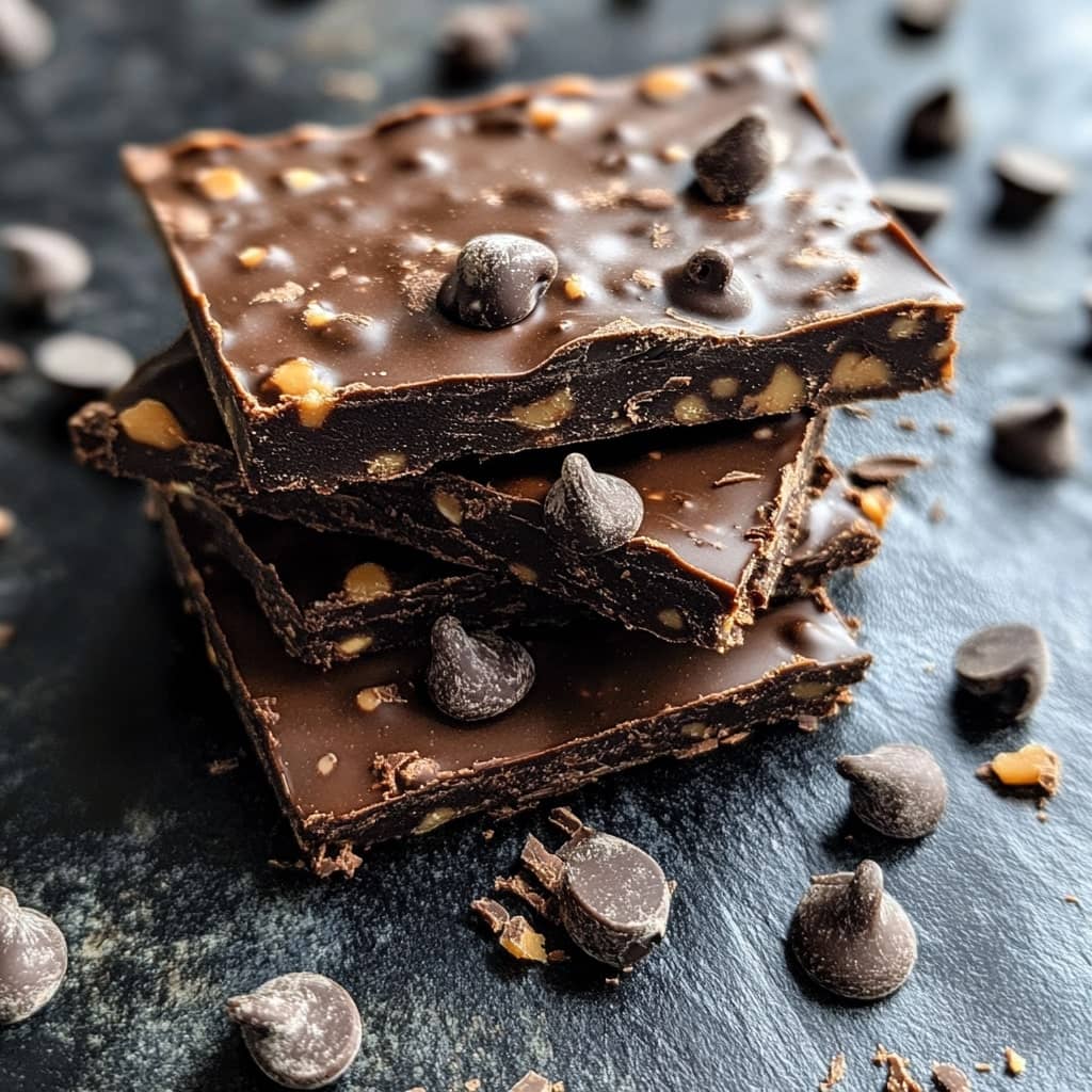 No-Bake Peanut Butter Chocolate Snack Bars