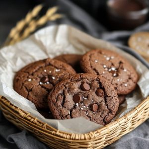 One-Bowl Bakery-Style Chocolate Cookies (No Chill!)