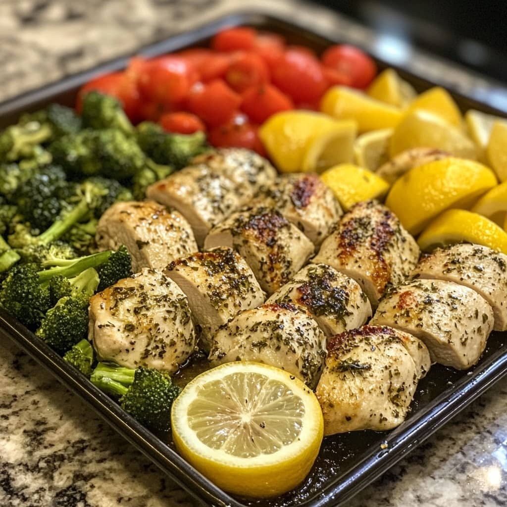 Sheet Pan Lemon Herb Chicken and Veggies