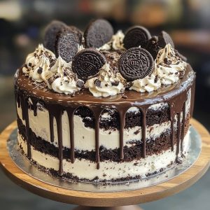 Viral Layered Oreo Chocolate Cake