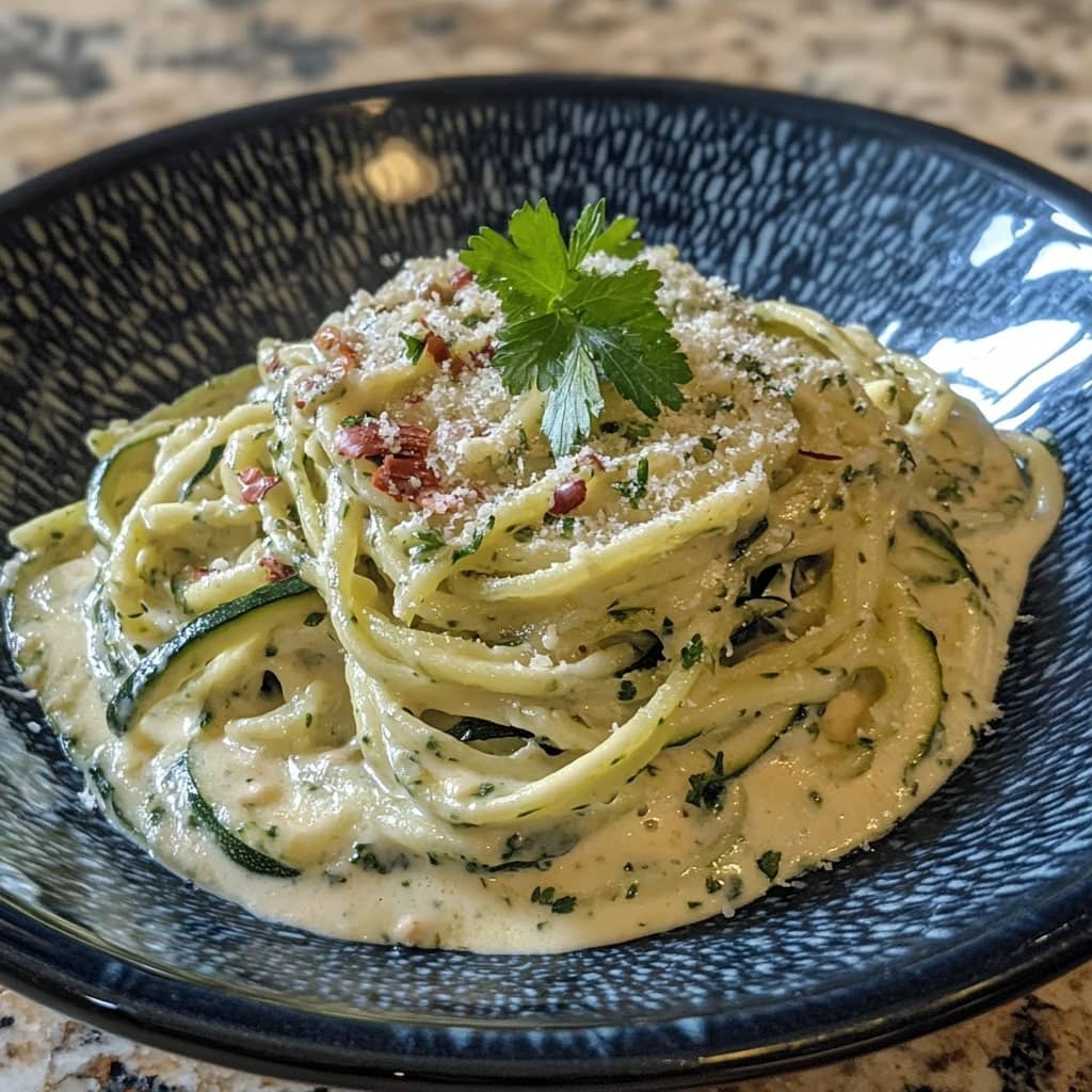 Zucchini Noodle Alfredo