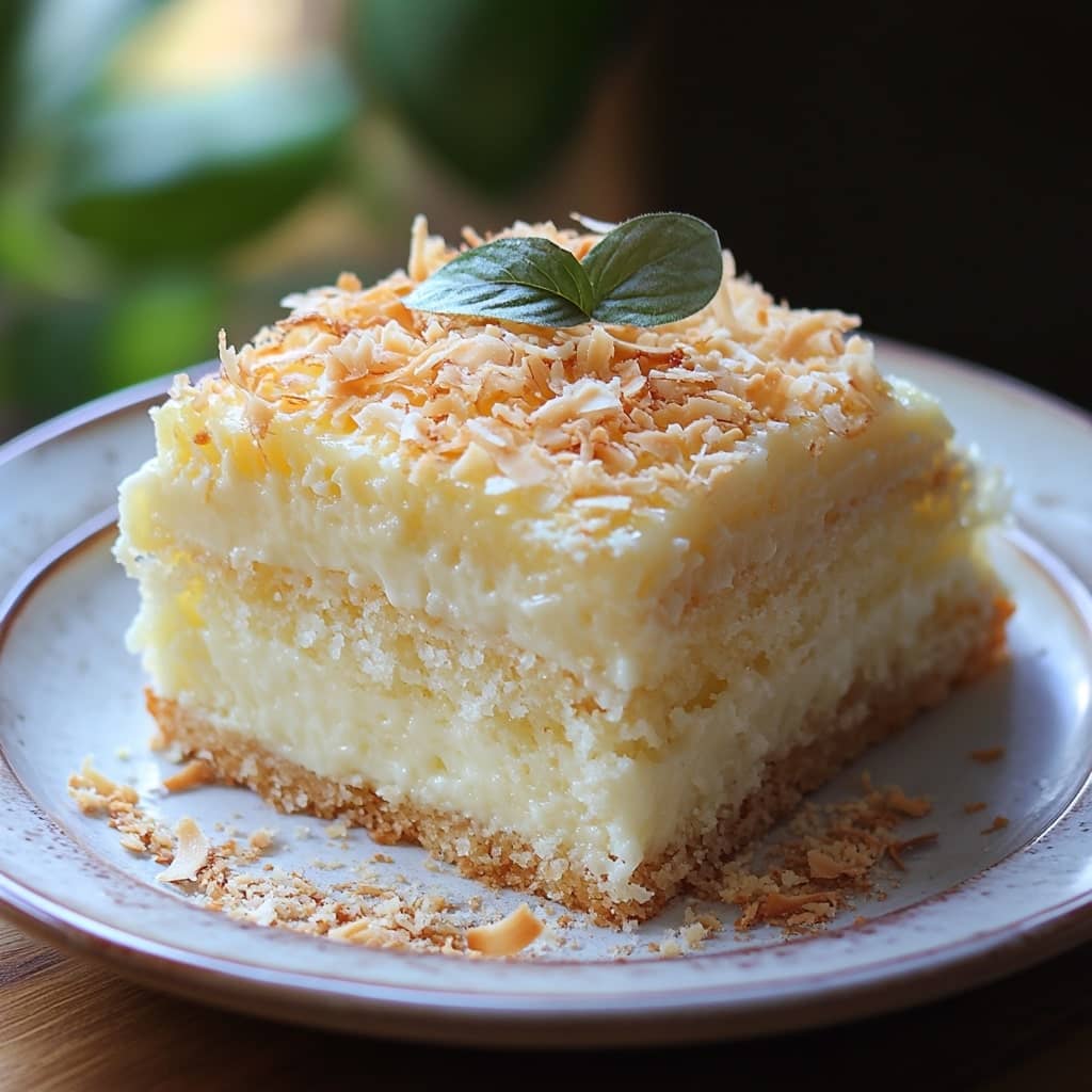 Coconut Custard Cake