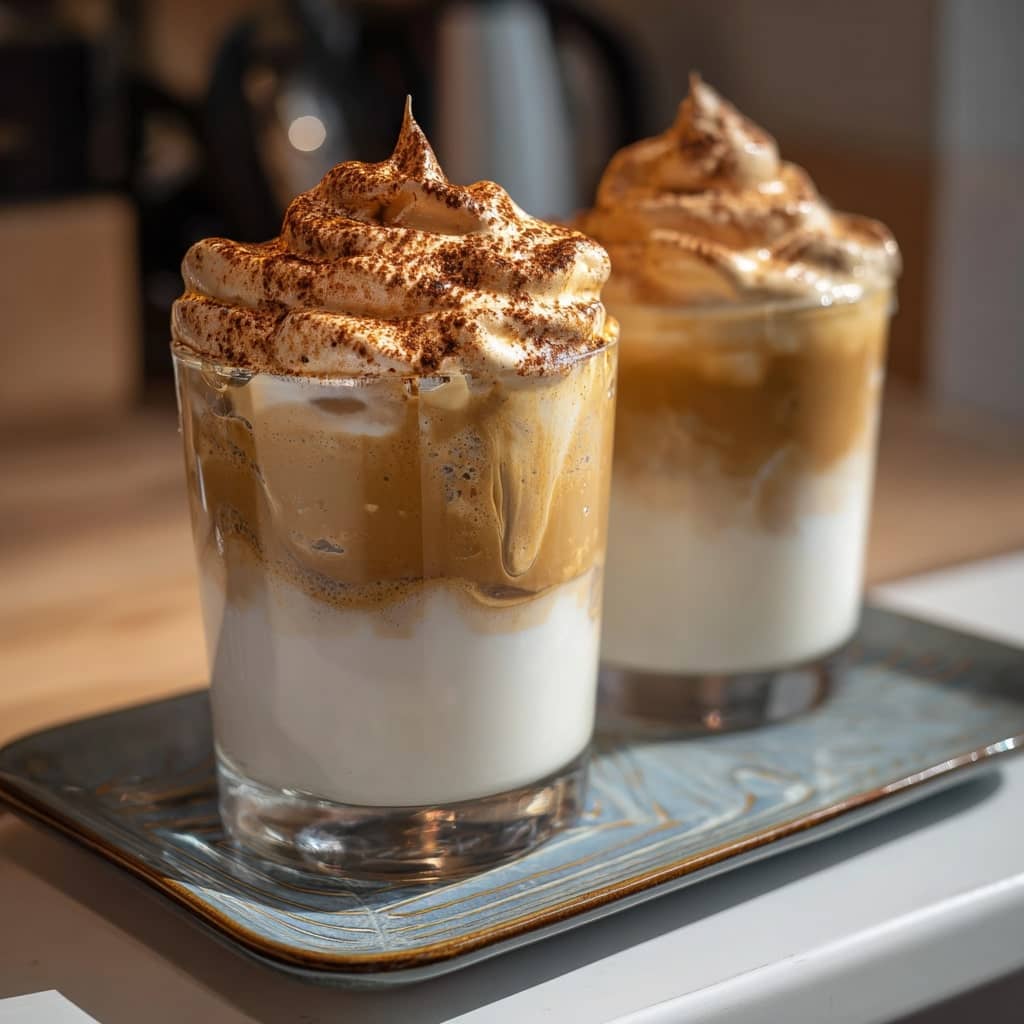 Dalgona Whipped Iced Coffee