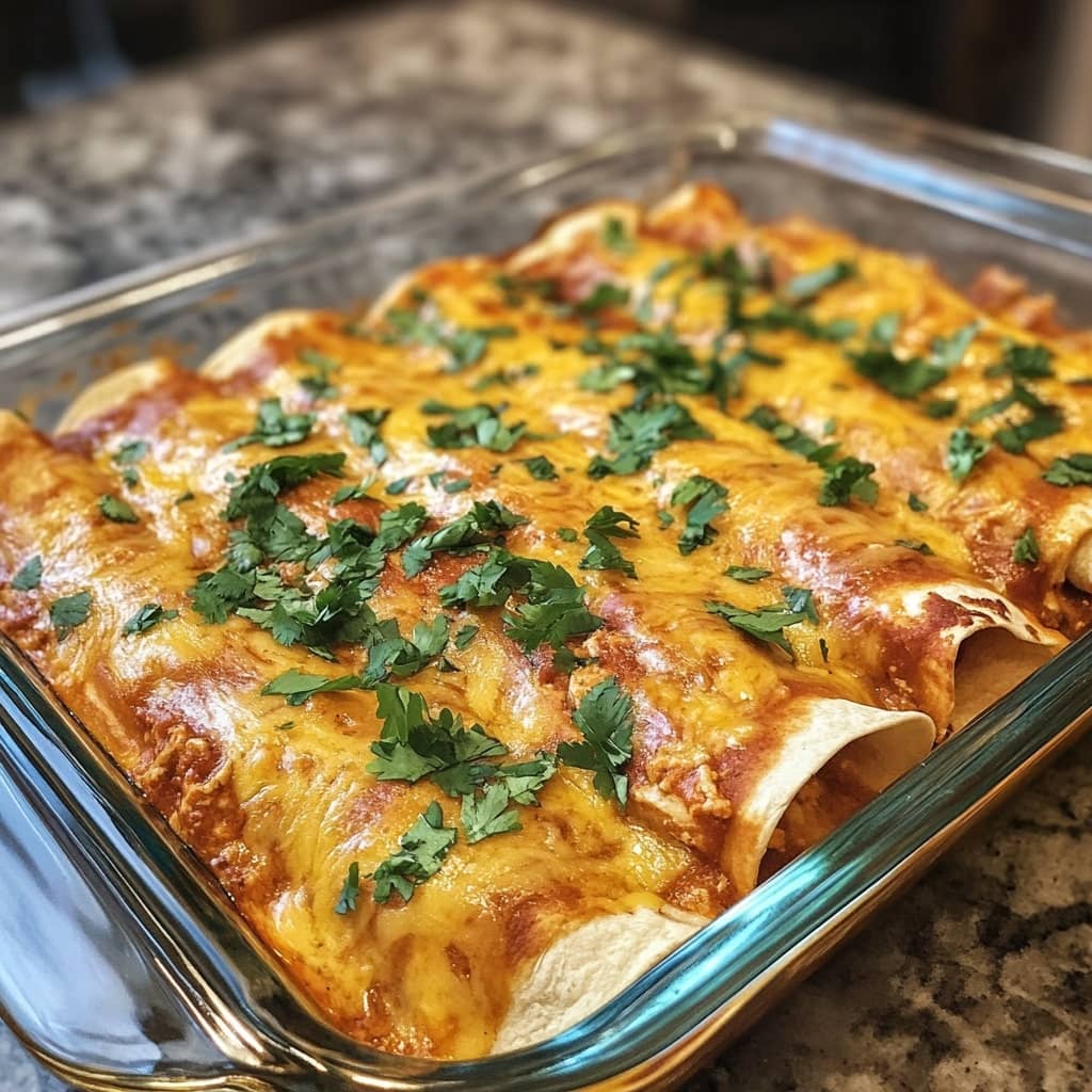 Easy Chicken Enchiladas with Homemade Sauce