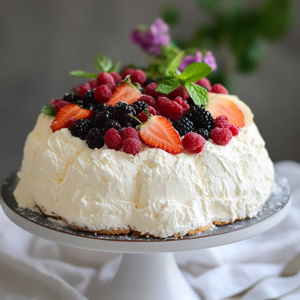 Light & Fluffy Yogurt Cloud Cake