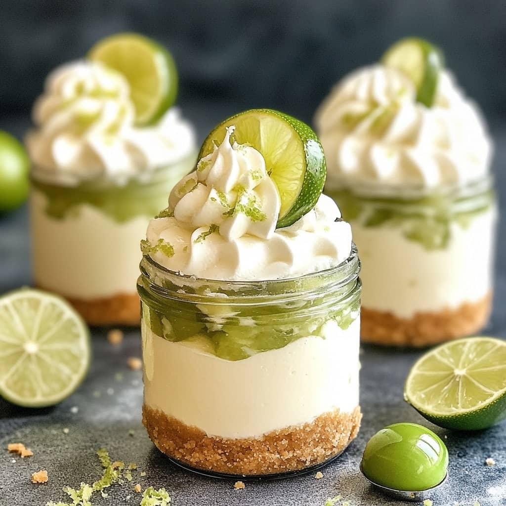 No-bake Key Lime Cheesecake Jars Recipe