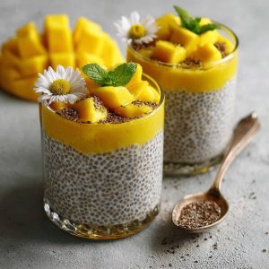Refreshing Mango Coconut Chia Pudding