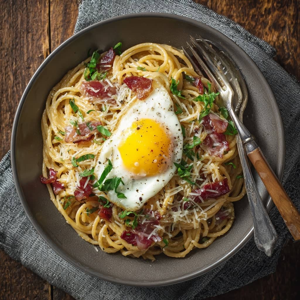 Spaghetti Carbonara with a Twist