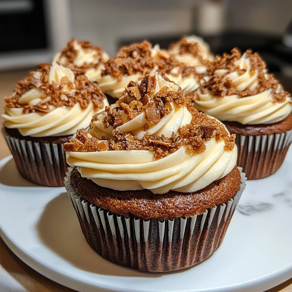 Spiced Carrot Cupcakes with Maple Cream Cheese Frosting