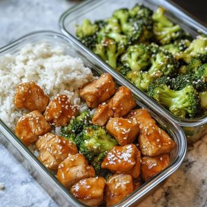 Teriyaki Chicken and Broccoli Meal Prep Bowls
