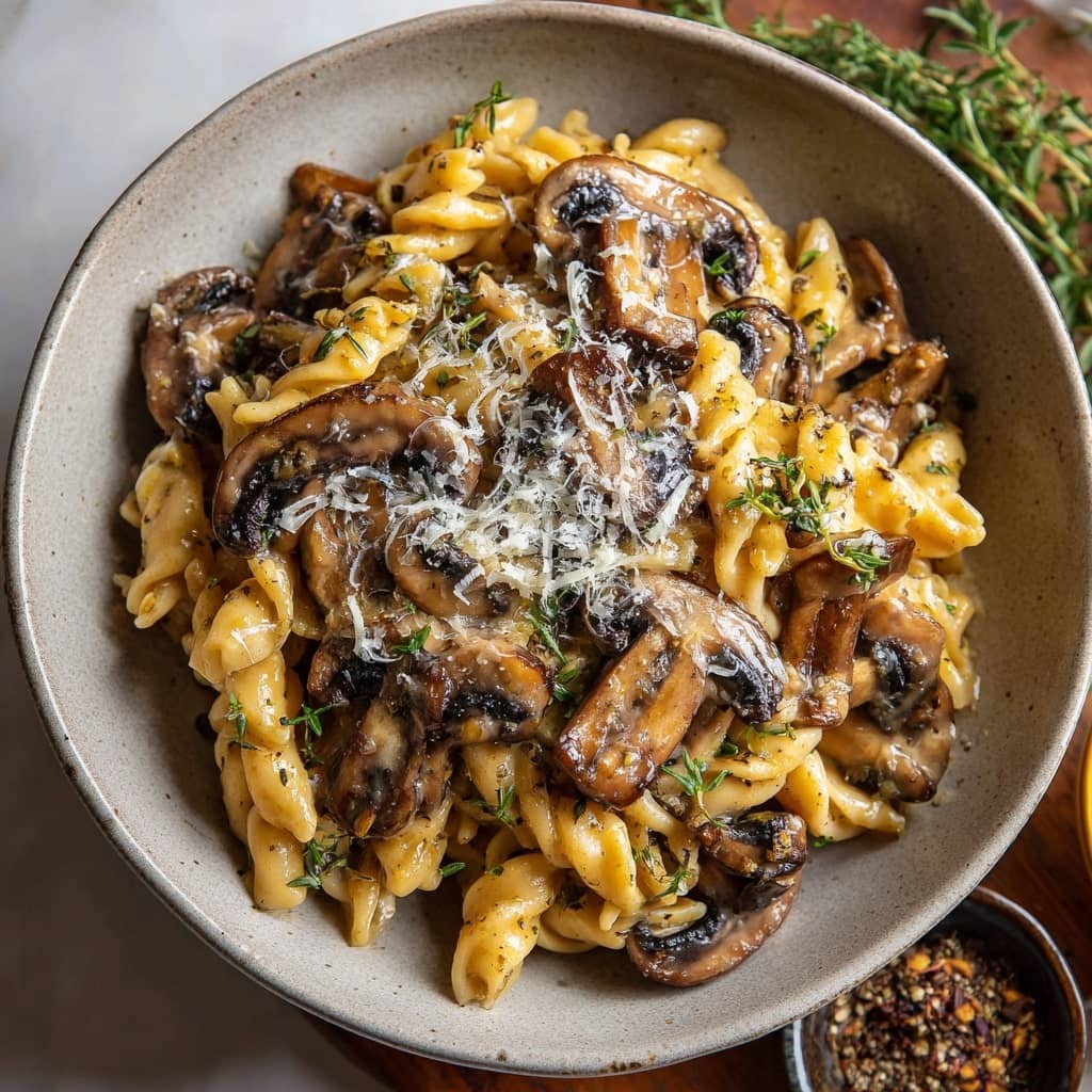 20-Minute Creamy Mushroom Pasta