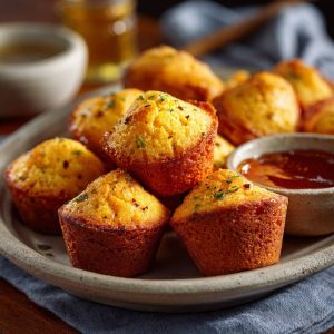 Honey Butter Cornbread Poppers