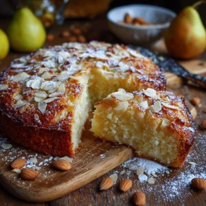 Italian Pear and Almond Cake