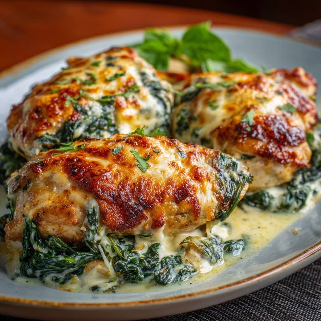 Oven Baked Chicken Florentine