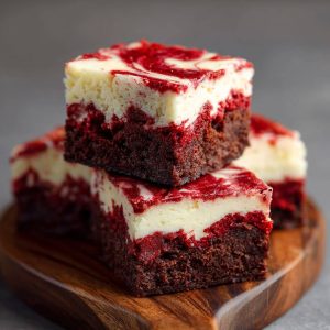 Red Velvet Cheesecake Brownies